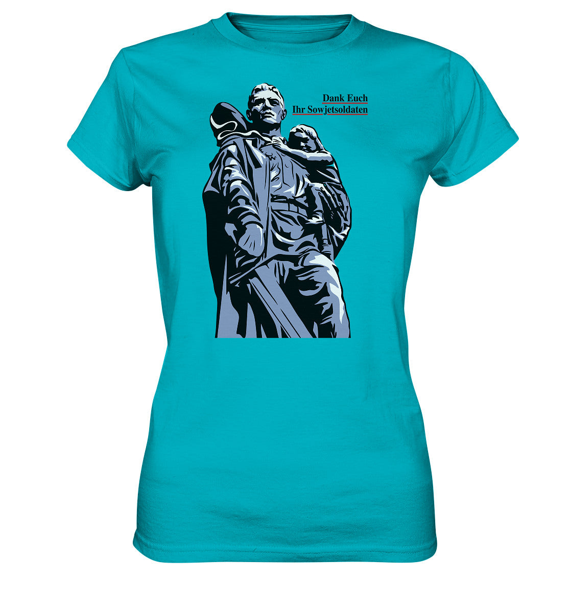 DDR Ostalgie Shirt Mädels • DANK EUCH IHR SOWJETSOLDATEN (DDR ORIGINAL-PLAKAT)