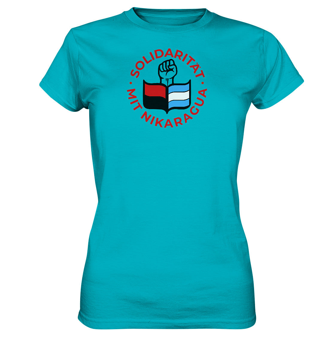 DDR Ostalgie Shirt Mädels •  SOLIDARITÄT MIT NIKARAGUA
