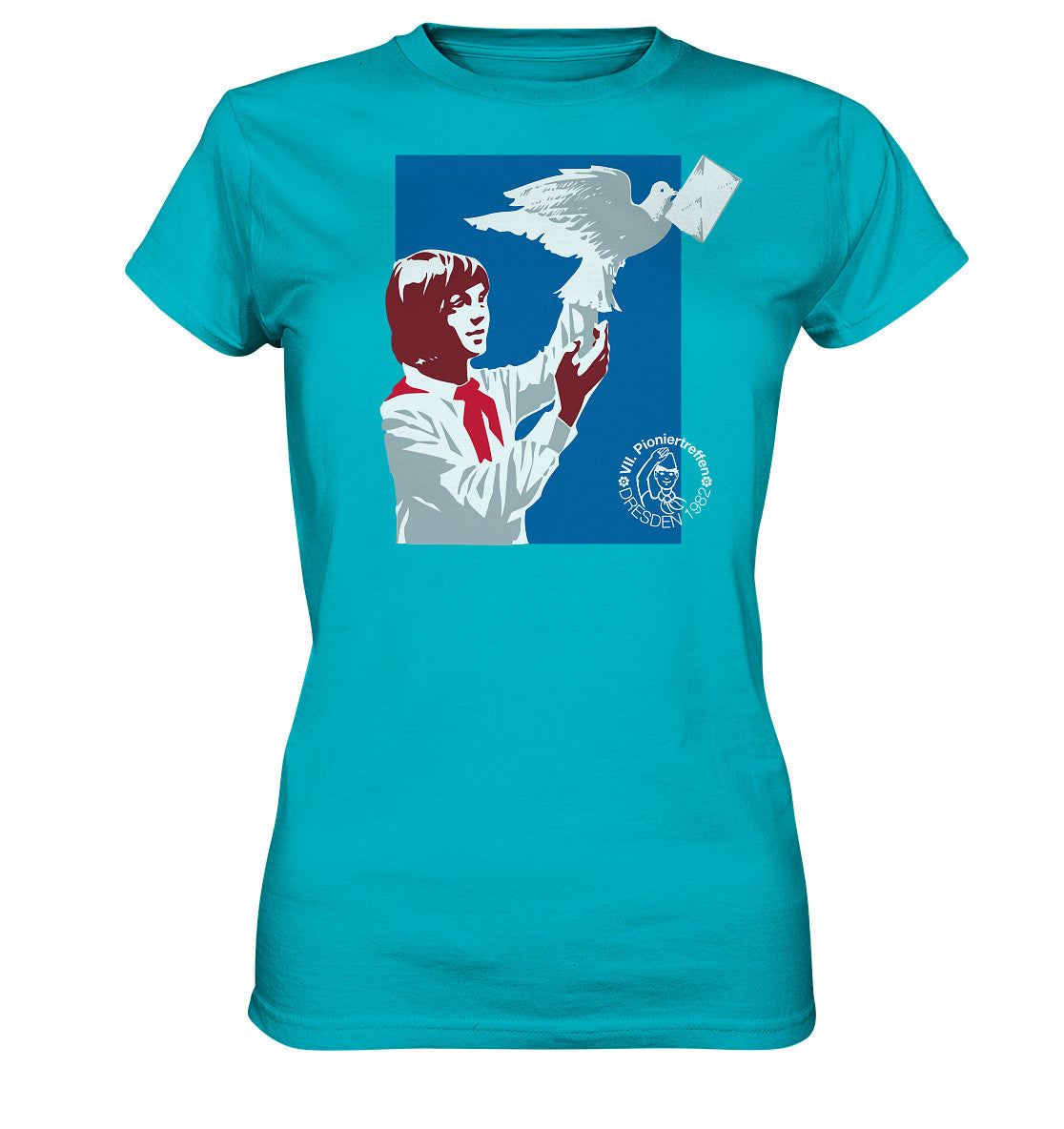 DDR Ostalgie Shirt Mädels • PIONIERE FÜR FRIEDEN - DRESDEN 1982