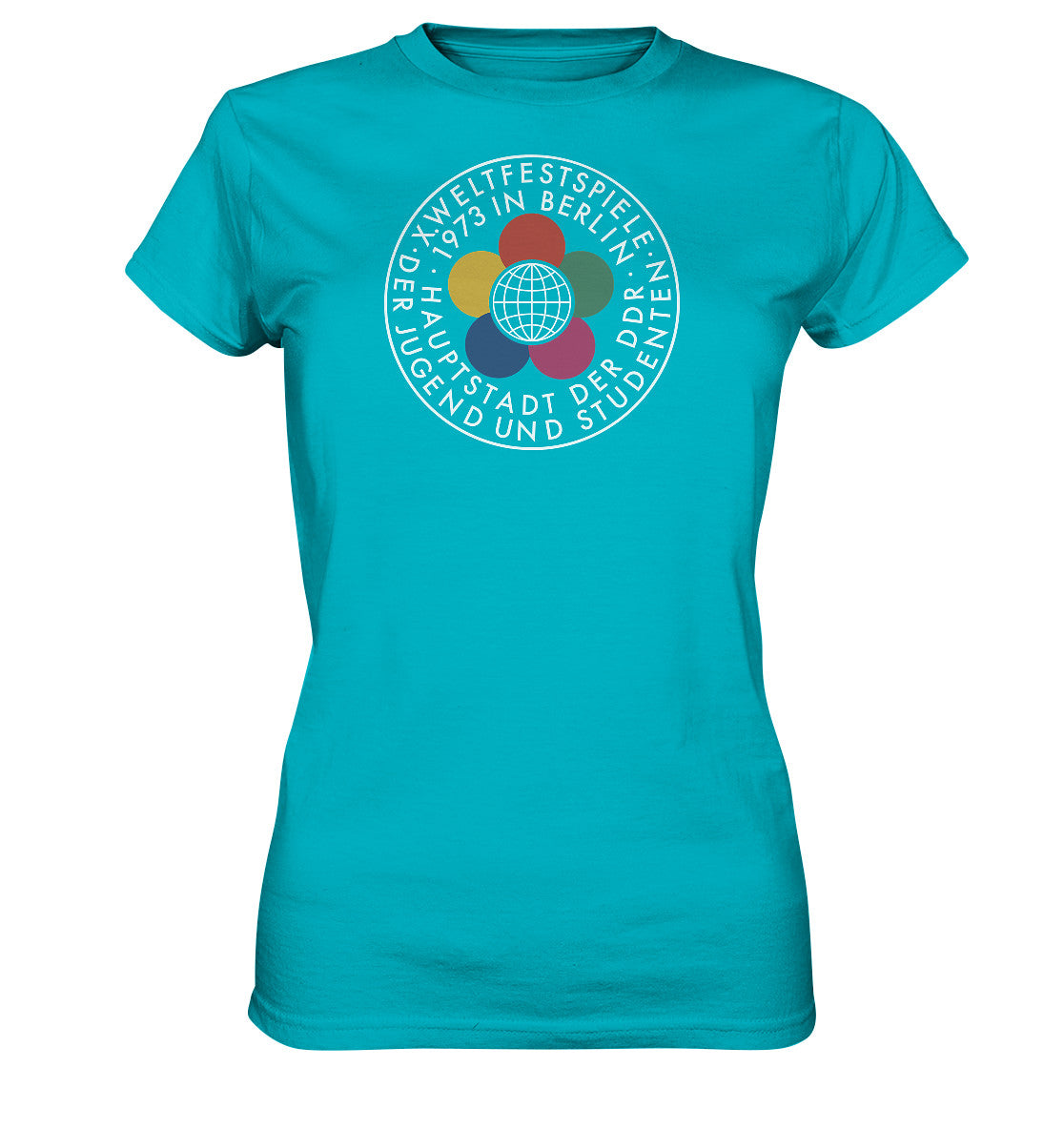 DDR Ostalgie Shirt Mädels • WELTFESTSPIELE 1973 - dunkel