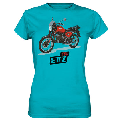 DDR Ostalgie Shirt Mädels • MZ ETZ 150 ROT (ORIGINAL DDR-PLAKAT)