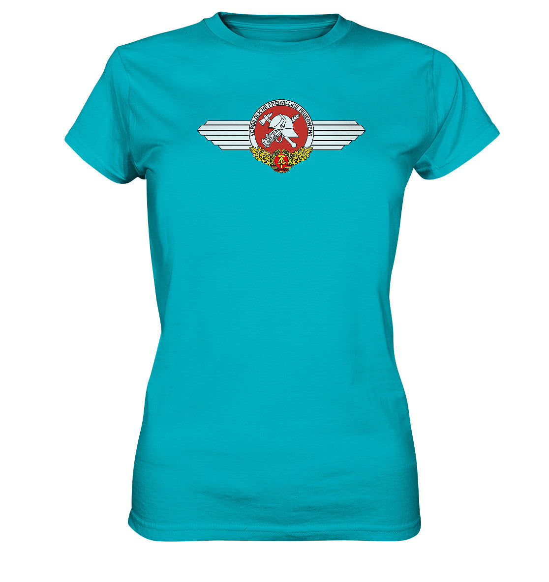 DDR Ostalgie Shirt Mädels • VORBILDLICHE FREIWILLIGE FEUERWEHR DER DDR