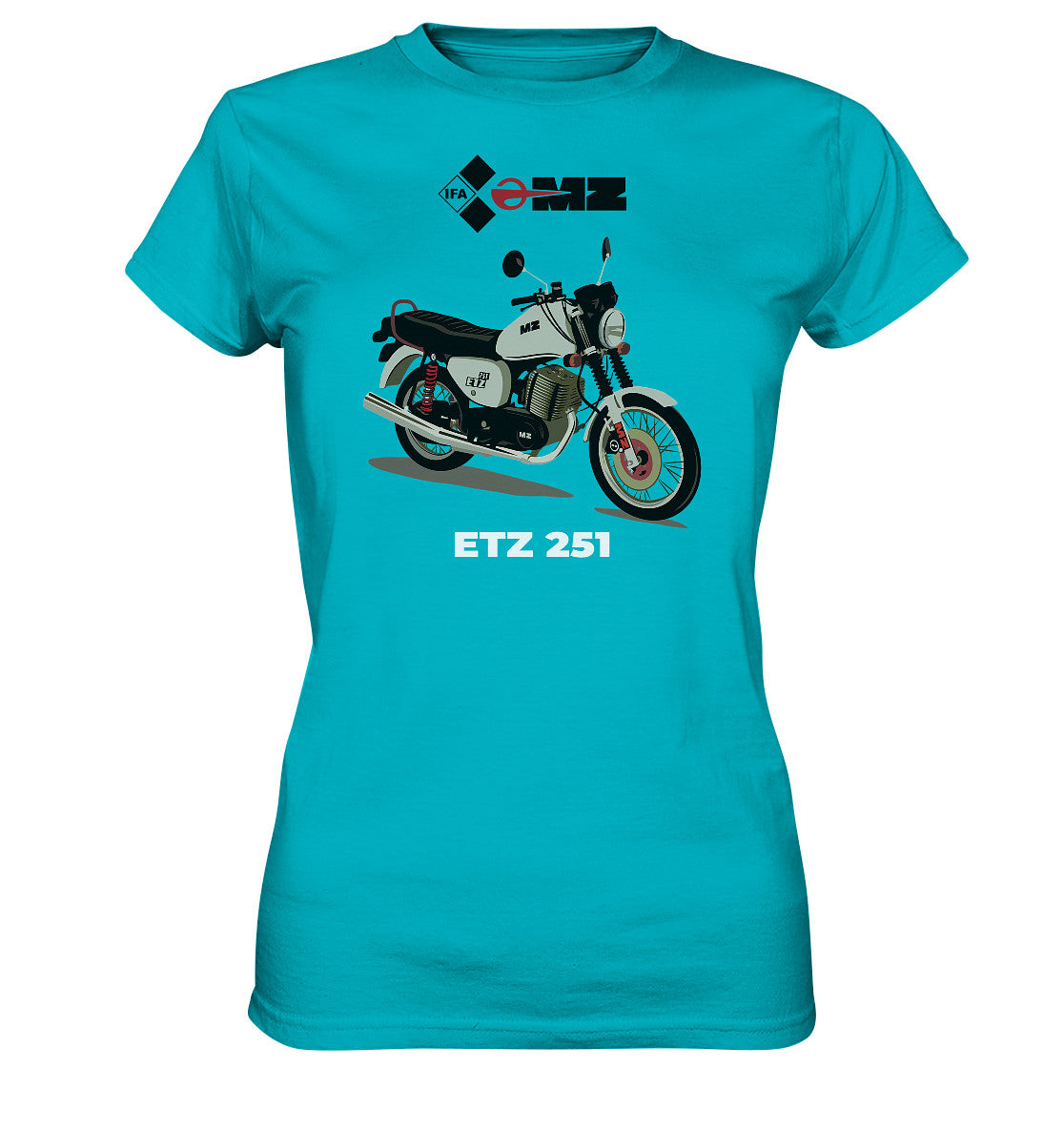 DDR Ostalgie Shirt Mädels • MZ ETZ 251 - ORIGINALWERBUNG