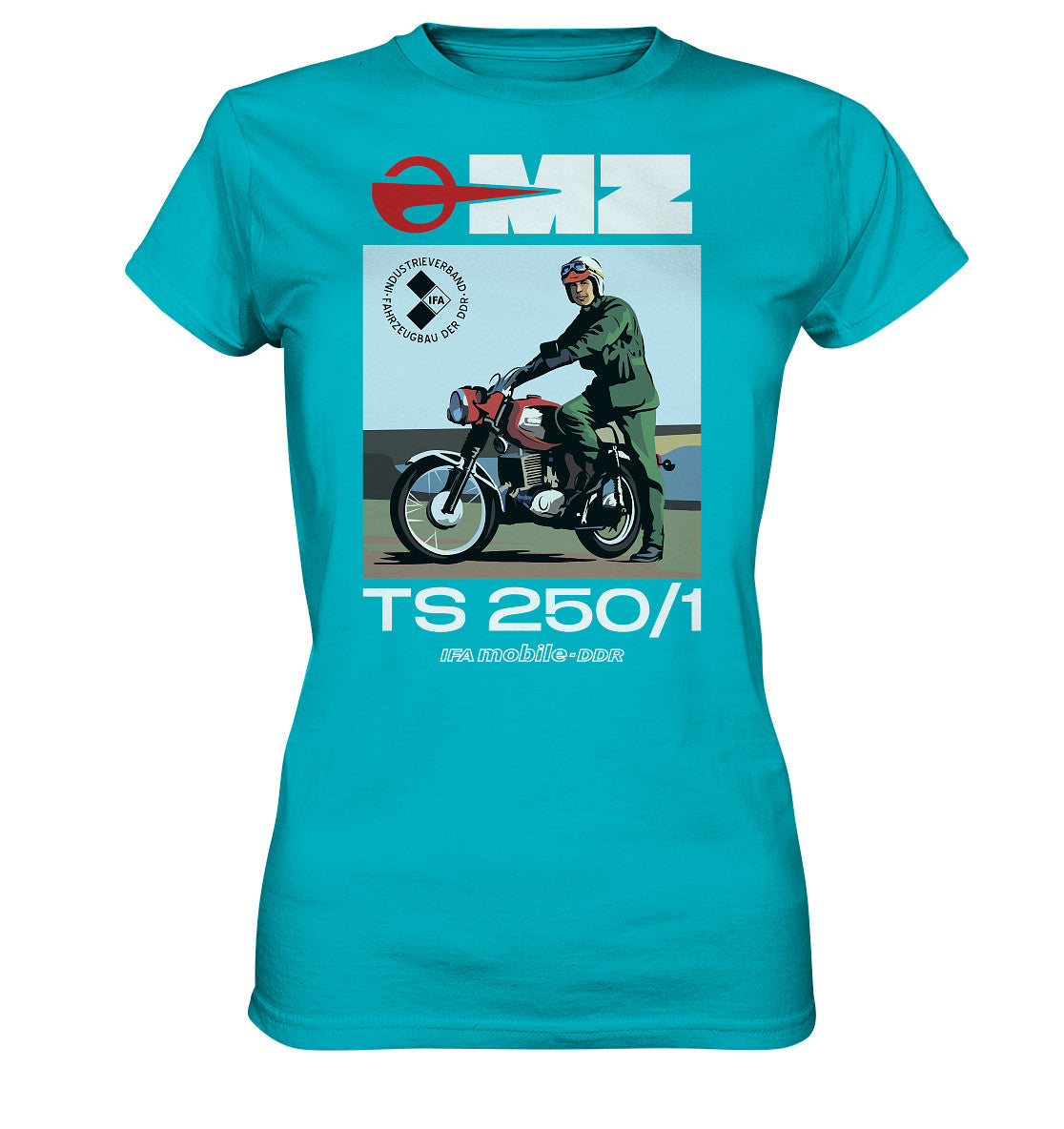 DDR Ostalgie Shirt Mädels • MZ TS 250 (ORIGINAL DDR-PLAKAT)