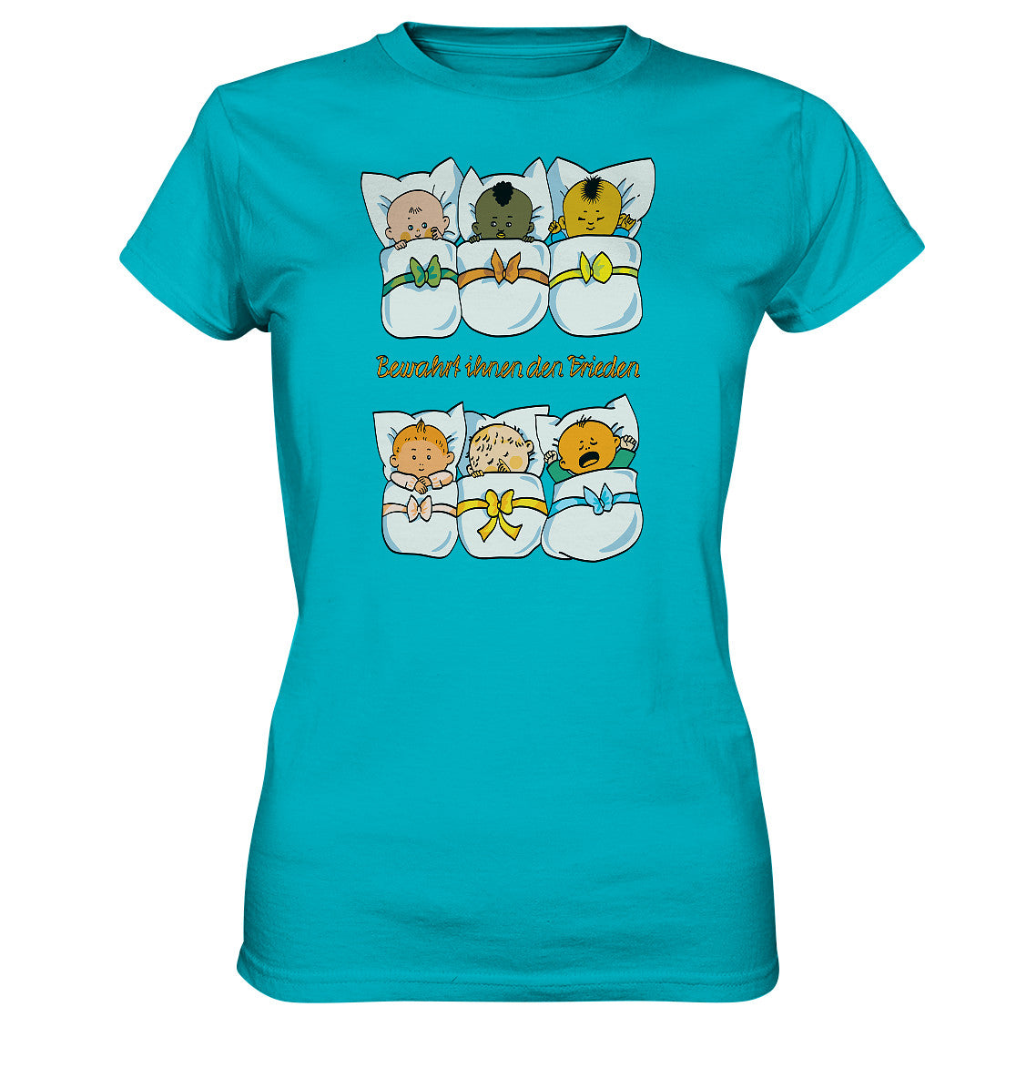 DDR Ostalgie Shirt Mädels • BEWAHRT IHNEN DEN FRIEDEN (DDR ORIGINAL-PLAKAT)