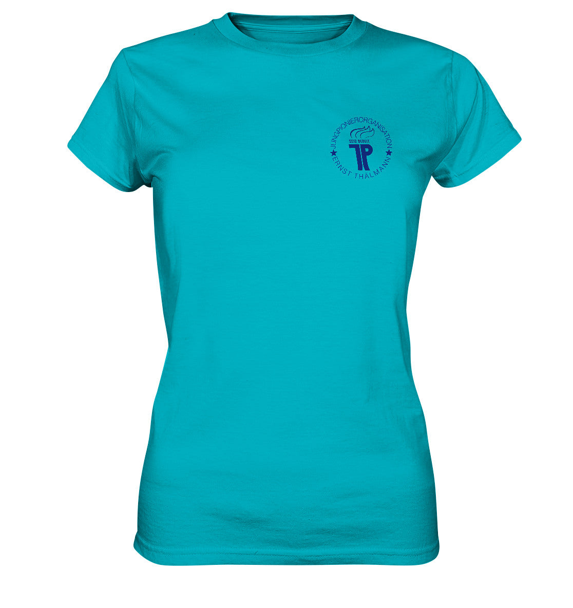 DDR Ostalgie Shirt Mädels • JUNGE PIONIERE - BRUST BADGE