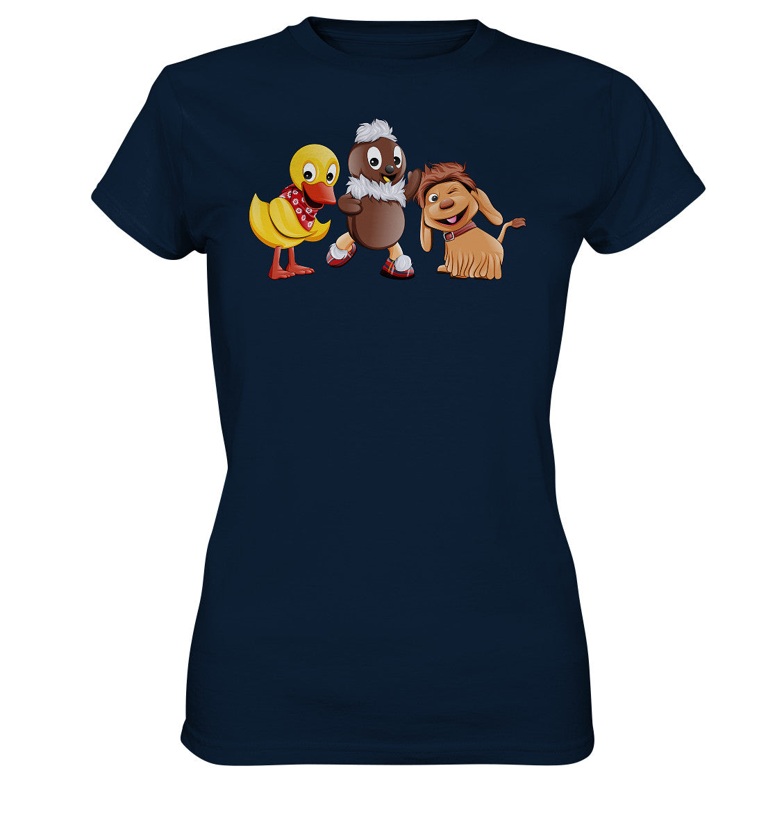 DDR Ostalgie Shirt Mädels • UNSER SANDMÄNNCHEN - PITTI, MOPPI & SCHNATTERINCHEN