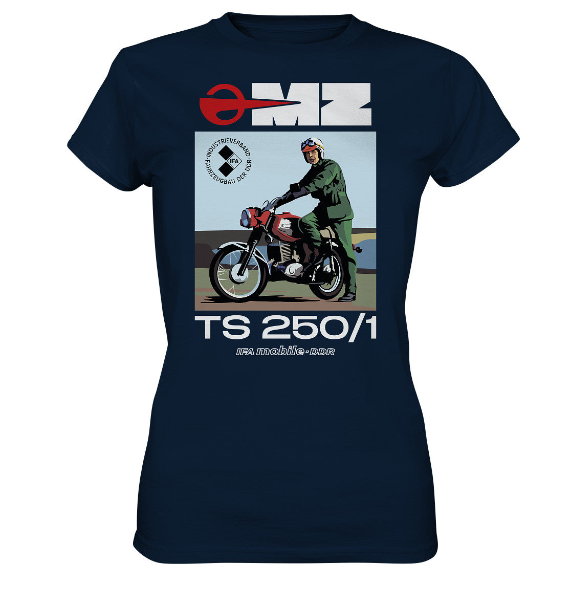 DDR Ostalgie Shirt Mädels • MZ TS 250 (ORIGINAL DDR-PLAKAT)