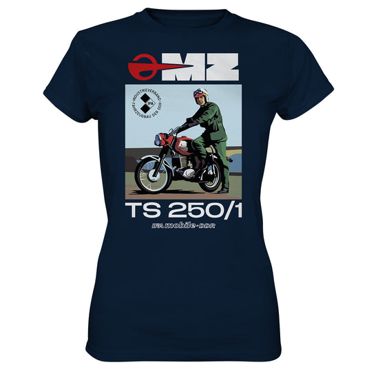 DDR Ostalgie Shirt Mädels • MZ TS 250 (ORIGINAL DDR-PLAKAT)