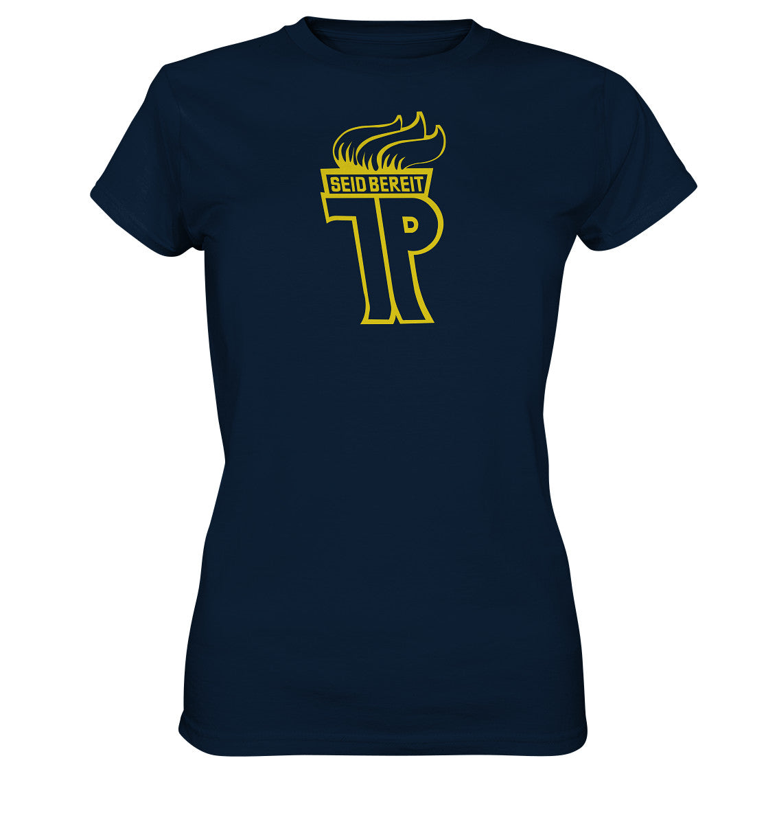 DDR Ostalgie Shirt Mädels •  JUNGE PIONIERE, SEID BEREIT - Outline