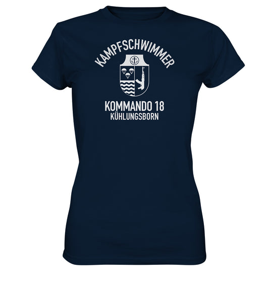 DDR Ostalgie Shirt Mädels • DDR KAMPFSCHWIMMER KÜHLUNGSBORN - dunkel