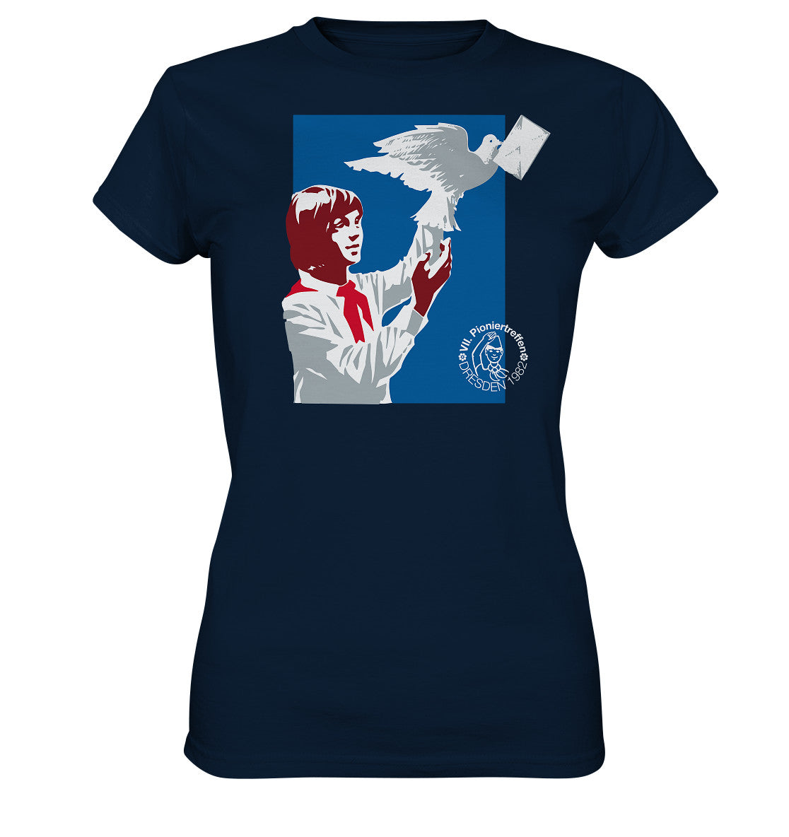 DDR Ostalgie Shirt Mädels • PIONIERE FÜR FRIEDEN - DRESDEN 1982