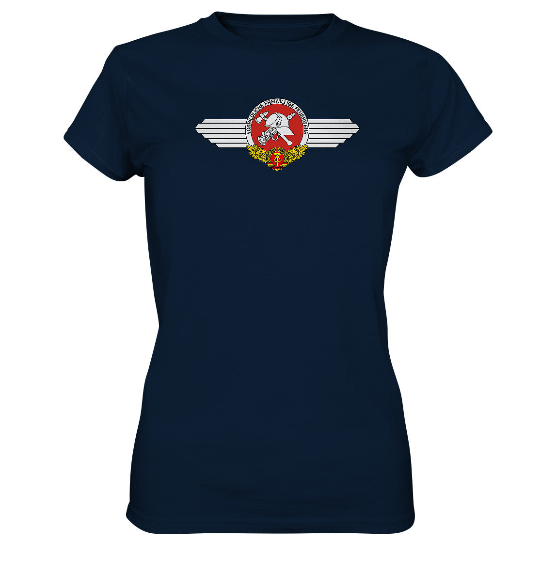 DDR Ostalgie Shirt Mädels • VORBILDLICHE FREIWILLIGE FEUERWEHR DER DDR