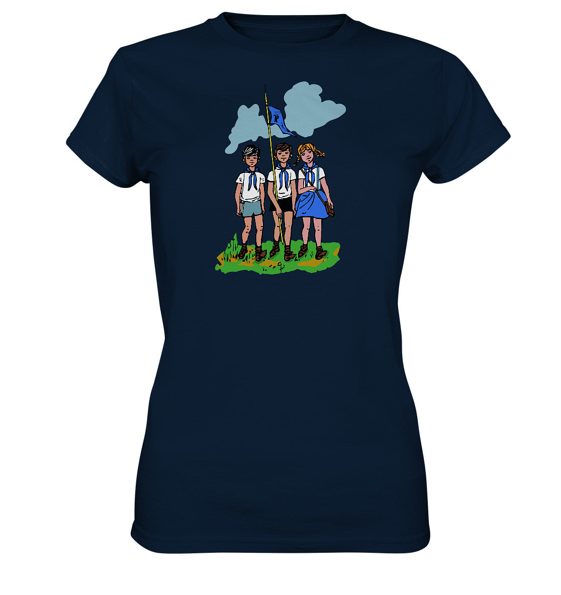 DDR Ostalgie Shirt Mädels • JUNGE PIONIERE - PIONIERAUSWEIS