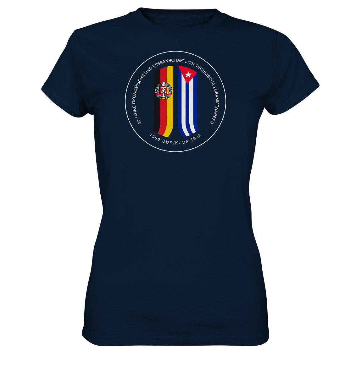 DDR Ostalgie Shirt Mädels • 20 JAHRE ZUSAMMENARBEIT DDR-KUBA