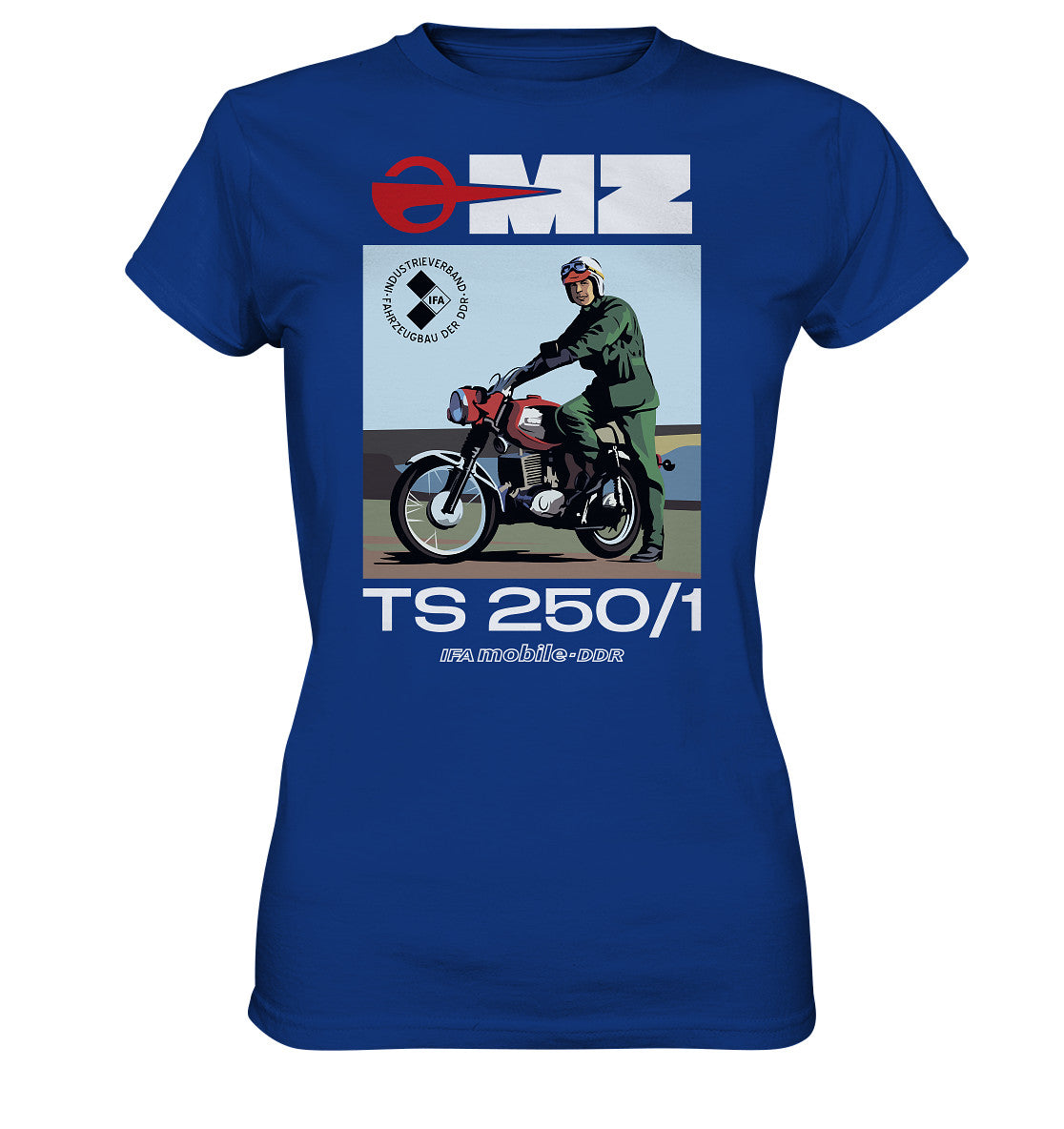 DDR Ostalgie Shirt Mädels • MZ TS 250 (ORIGINAL DDR-PLAKAT)