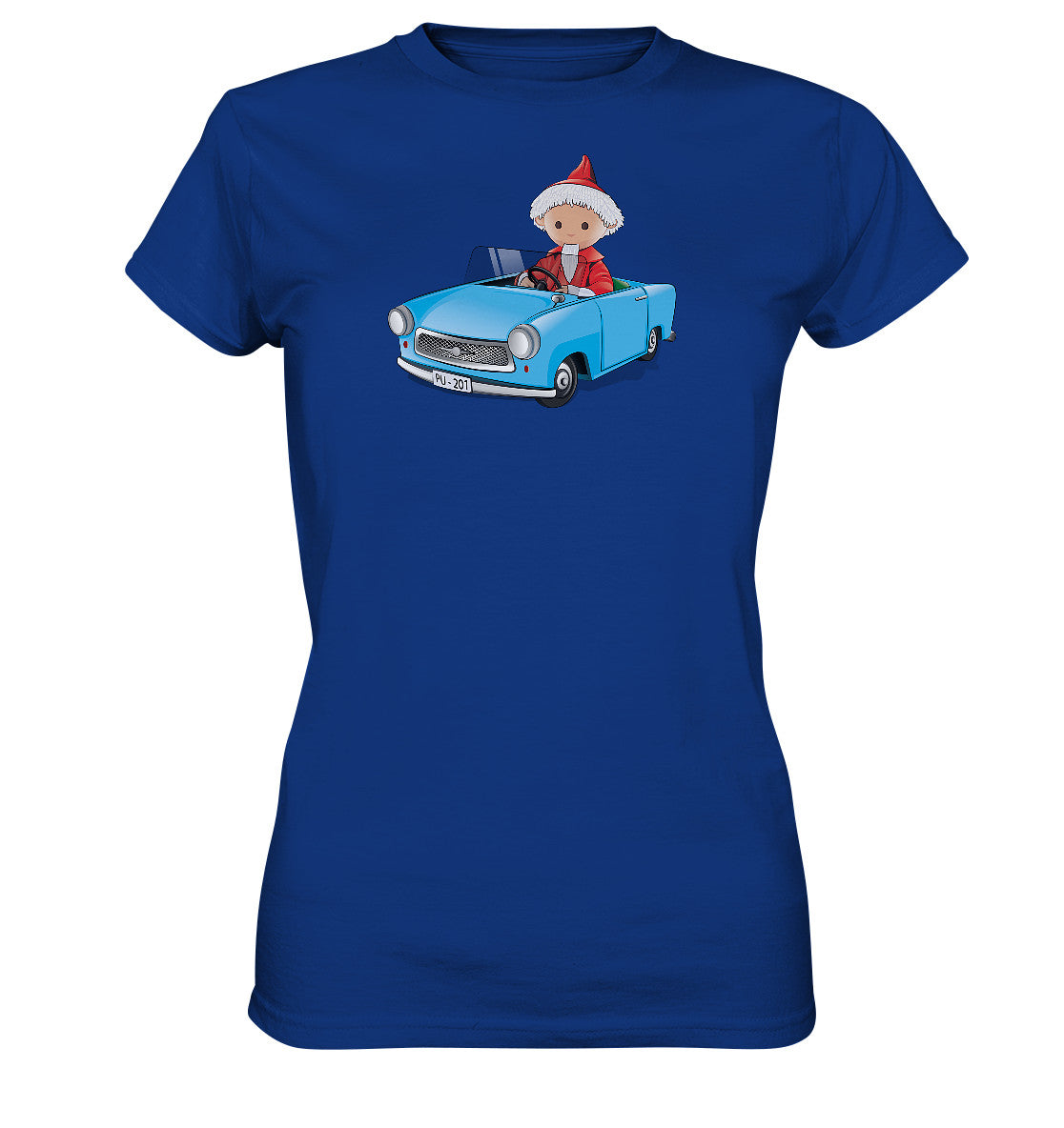 DDR Ostalgie Shirt Mädels • UNSER SANDMÄNNCHEN - TRABI-CRUISER (PU-201)