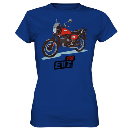 DDR Ostalgie Shirt Mädels • MZ ETZ 150 ROT (ORIGINAL DDR-PLAKAT)