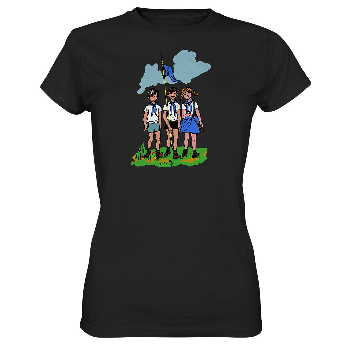 DDR Ostalgie Shirt Mädels • JUNGE PIONIERE - PIONIERAUSWEIS