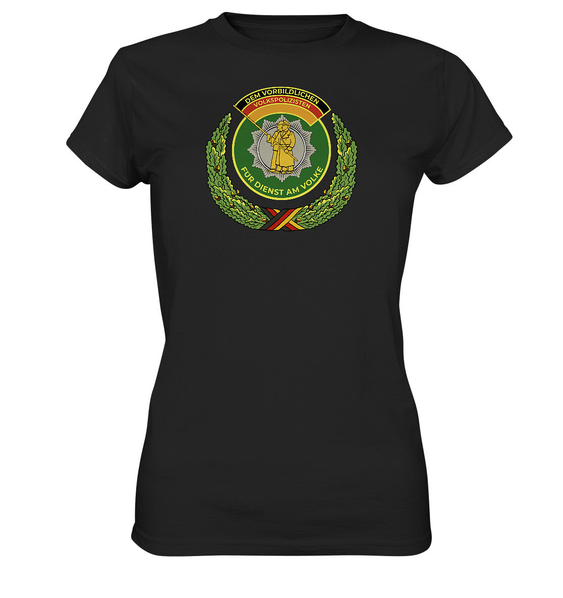 DDR Ostalgie Shirt Mädels • DEM VORBILDLICHEN VOLKSPOLIZISTEN (ABZEICHEN)