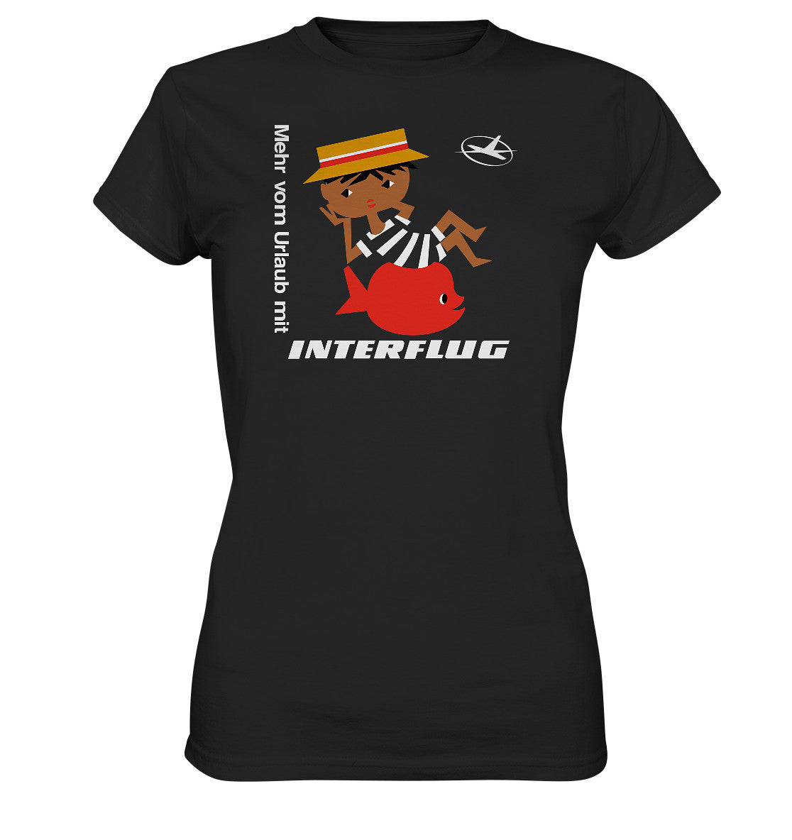 DDR Ostalgie Shirt Mädels •  MEHR VOM URLAUB - MIT INTERFLUG