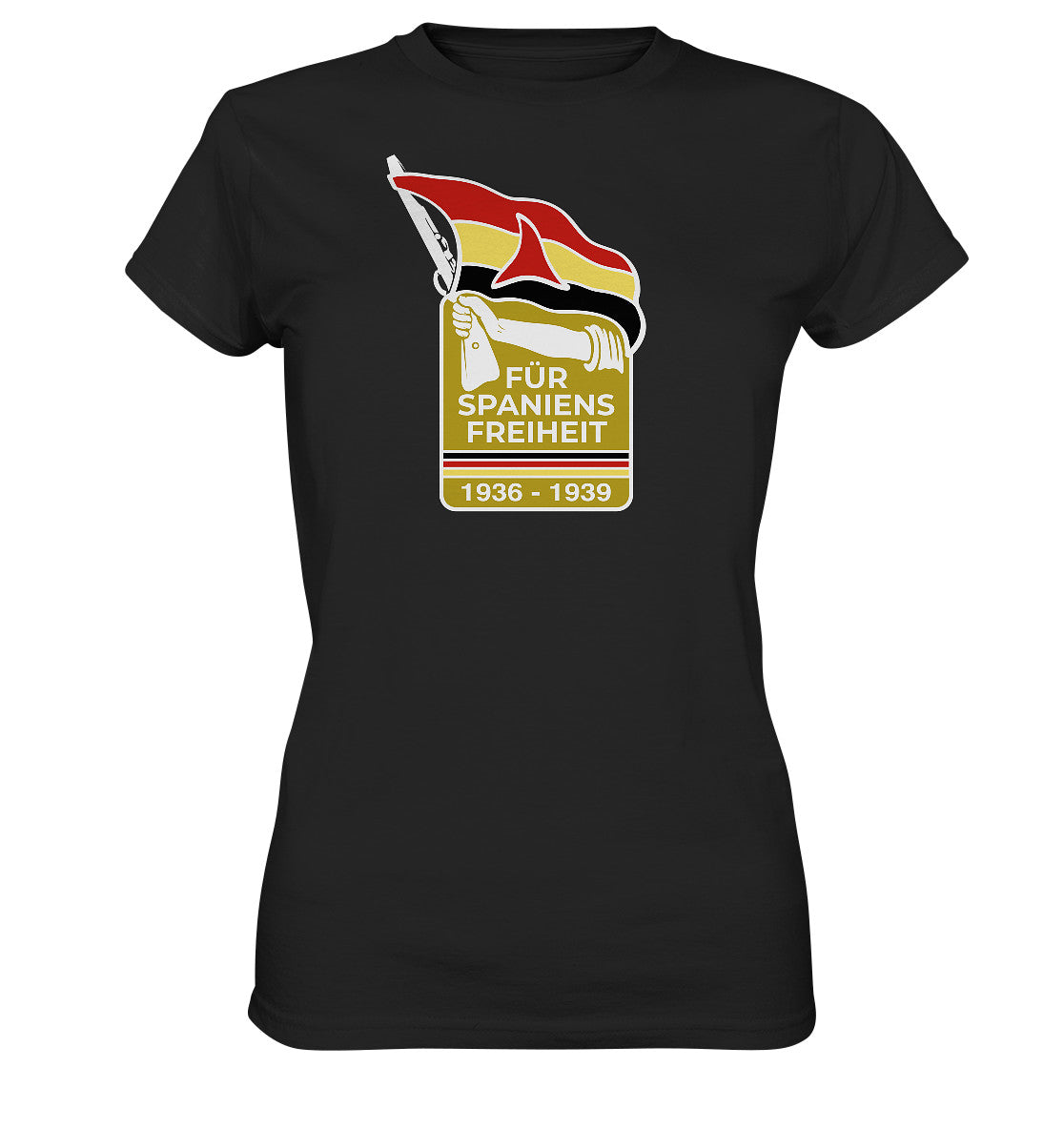 DDR Ostalgie Shirt Mädels • FÜR SPANIENS FREIHEIT - ABZEICHEN SPANIENKÄMPFER