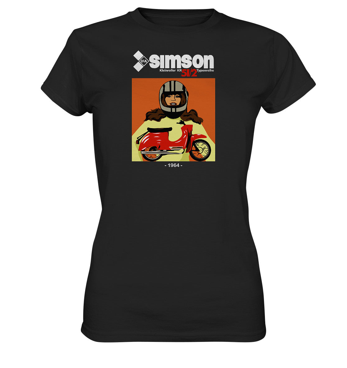 DDR Ostalgie Shirt Mädels • SIMSON SCHWALBE KR51-2 (1964)
