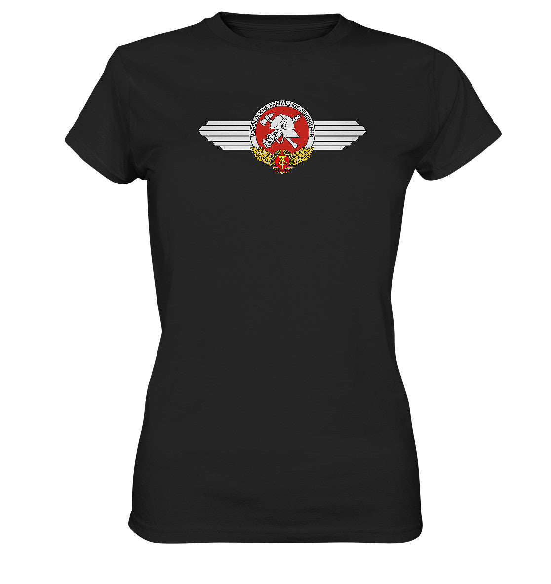 DDR Ostalgie Shirt Mädels • VORBILDLICHE FREIWILLIGE FEUERWEHR DER DDR