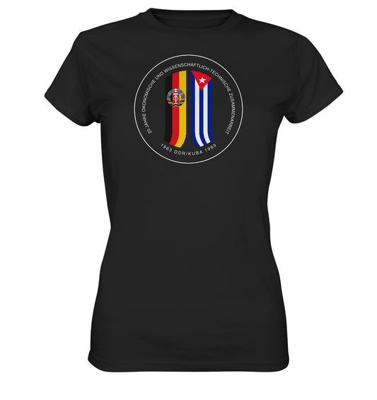 DDR Ostalgie Shirt Mädels • 20 JAHRE ZUSAMMENARBEIT DDR-KUBA
