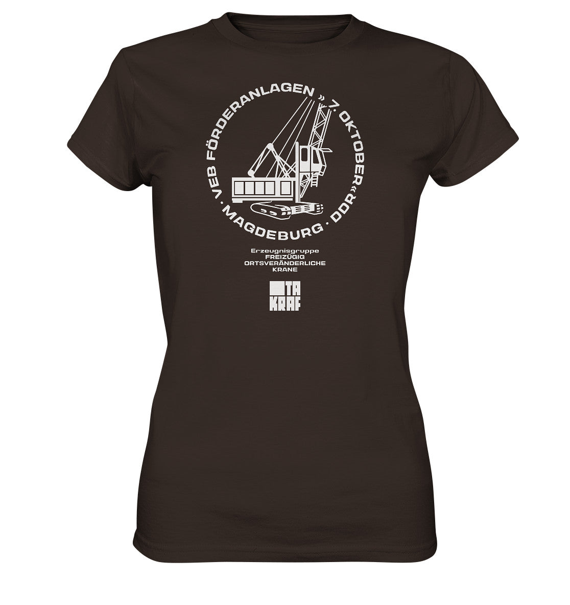 DDR Ostalgie Shirt Mädels • VEB FÖRDERANLAGEN & KRANE MAGDEBURG