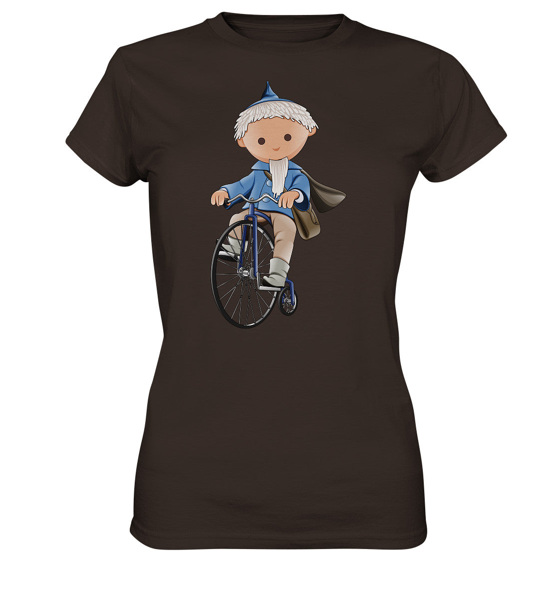 DDR Ostalgie Shirt Mädels • UNSER SANDMÄNNCHEN - AUF DEM HOCHRAD - BLAU (PU-97, 1969)