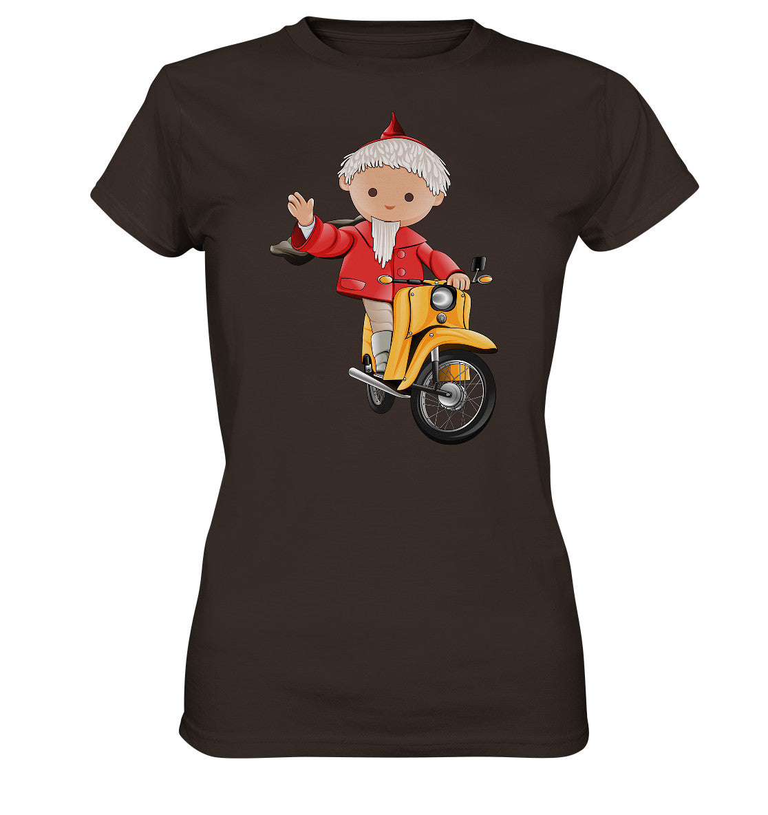 DDR Ostalgie Shirt Mädels • UNSER SANDMÄNNCHEN - AUF DER SCHWALBE - ROT (PU-137, 1973)