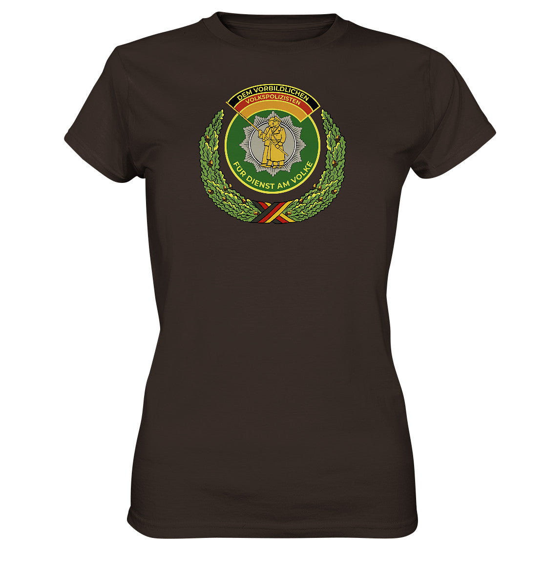DDR Ostalgie Shirt Mädels • DEM VORBILDLICHEN VOLKSPOLIZISTEN (ABZEICHEN)