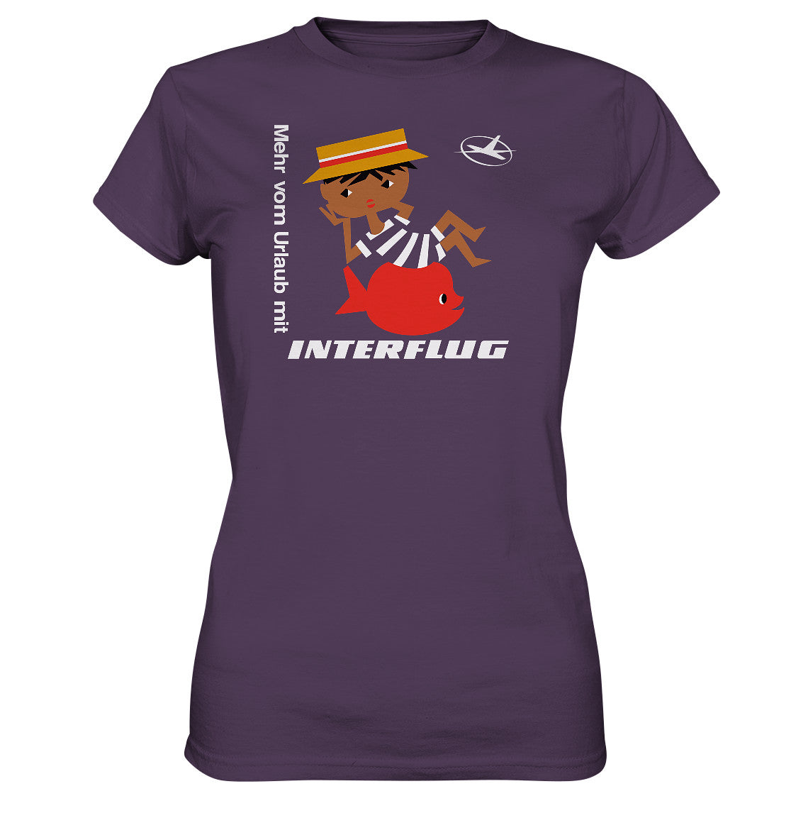 DDR Ostalgie Shirt Mädels •  MEHR VOM URLAUB - MIT INTERFLUG