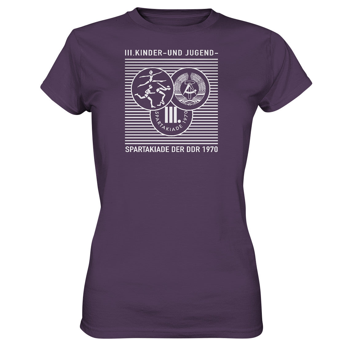 DDR Ostalgie Shirt Mädels • DDR KINDER- UND JUGENDSPARTAKIADE 1970