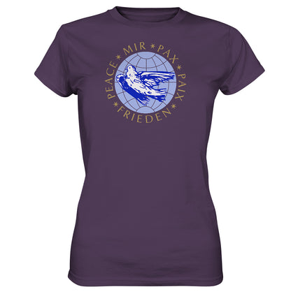 DDR Ostalgie Shirt Mädels • PEACE, MIR, PAX, PAIX, FRIEDEN - DDR-ERSTTAGSBRIEF