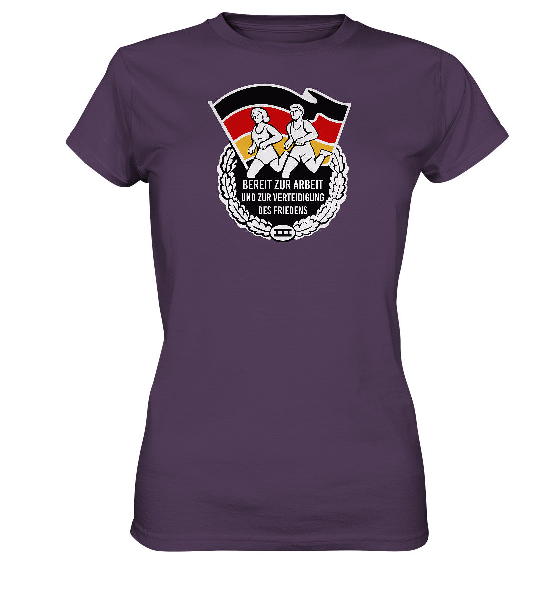 DDR Ostalgie Shirt Mädels • ORDEN - BEREIT ZUR ARBEIT UND ZUR VERTEIDIGUNG