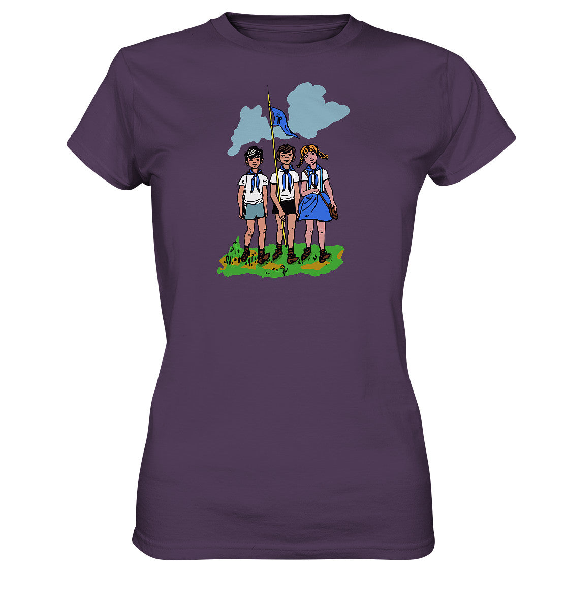 DDR Ostalgie Shirt Mädels • JUNGE PIONIERE - PIONIERAUSWEIS