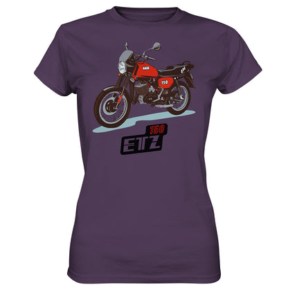 DDR Ostalgie Shirt Mädels • MZ ETZ 150 ROT (ORIGINAL DDR-PLAKAT)