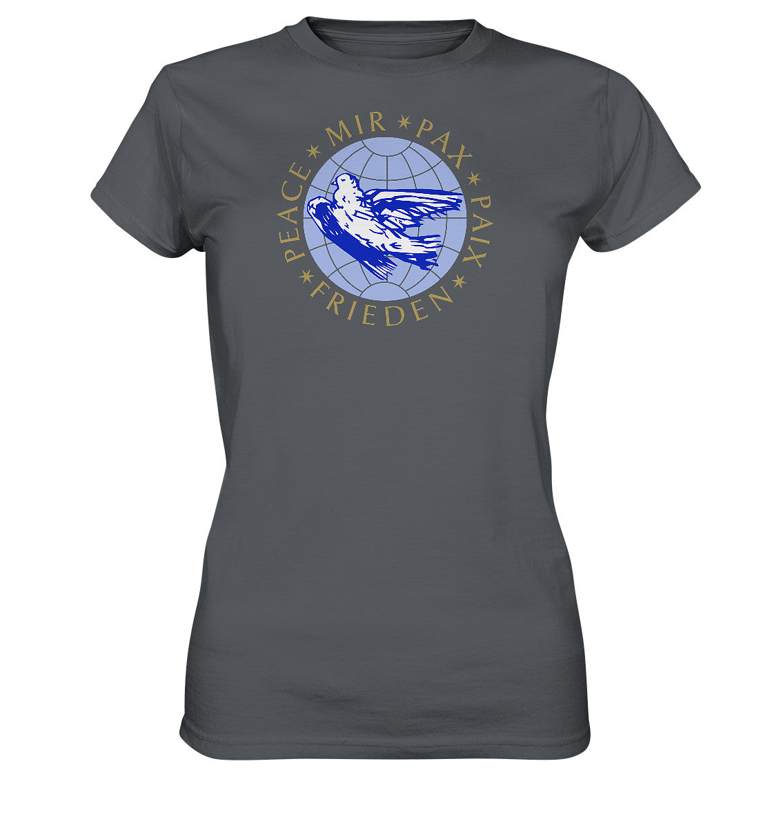 DDR Ostalgie Shirt Mädels • PEACE, MIR, PAX, PAIX, FRIEDEN - DDR-ERSTTAGSBRIEF
