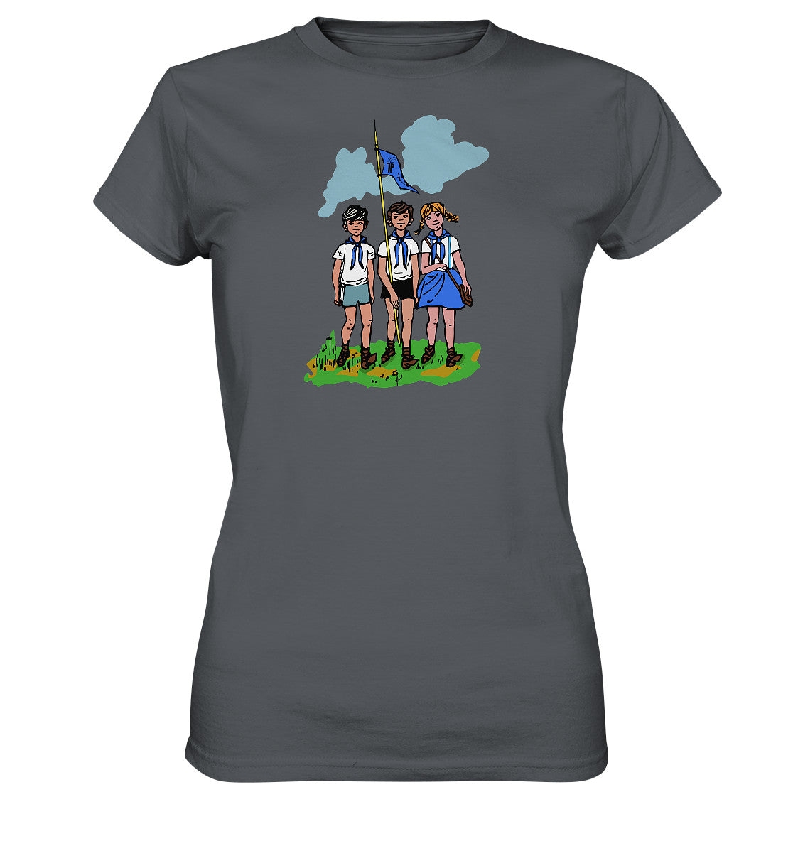 DDR Ostalgie Shirt Mädels • JUNGE PIONIERE - PIONIERAUSWEIS