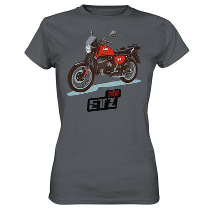 DDR Ostalgie Shirt Mädels • MZ ETZ 150 ROT (ORIGINAL DDR-PLAKAT)