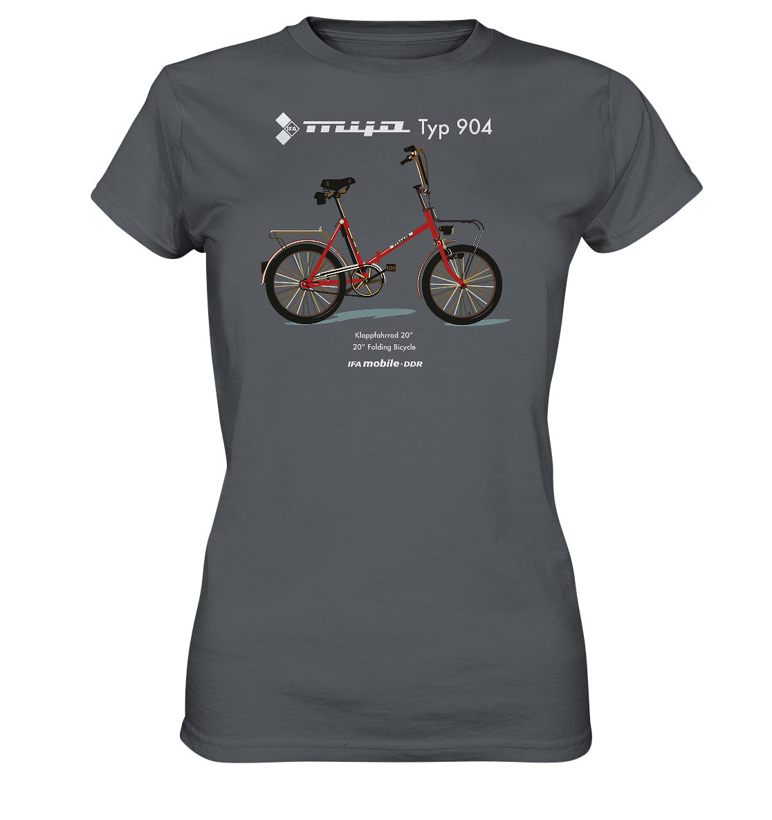 DDR Ostalgie Shirt Mädels • MIFA KLAPPRAD TYP 904 - ORIGINAL WERBUNG