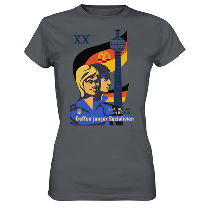 DDR Ostalgie Shirt Mädels • TREFFEN JUNGER SOZIALISTEN BERLIN 1969 (ORIGINAL PLAKAT)