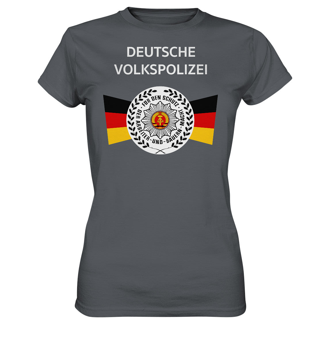 DDR Ostalgie Shirt Mädels • DEUTSCHE VOLKSPOLIZEI - ORIGINAL WIMPEL
