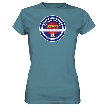 DDR Ostalgie Shirt Mädels • HALBERSTÄDTER WURSTWAREN - KALBSLEBERWURST