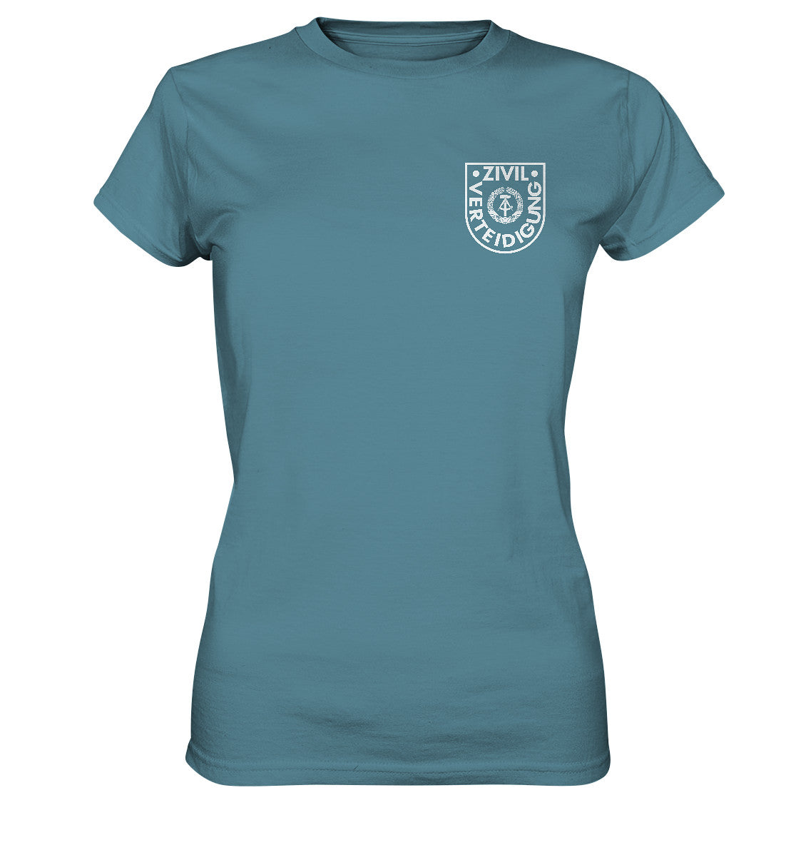 DDR Ostalgie Shirt Mädels • DDR ZIVILVERTEIDIGUNG - BRUSTBADGE