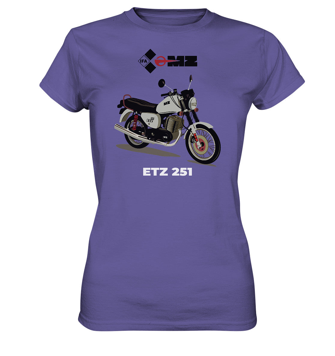 DDR Ostalgie Shirt Mädels • MZ ETZ 251 - ORIGINALWERBUNG