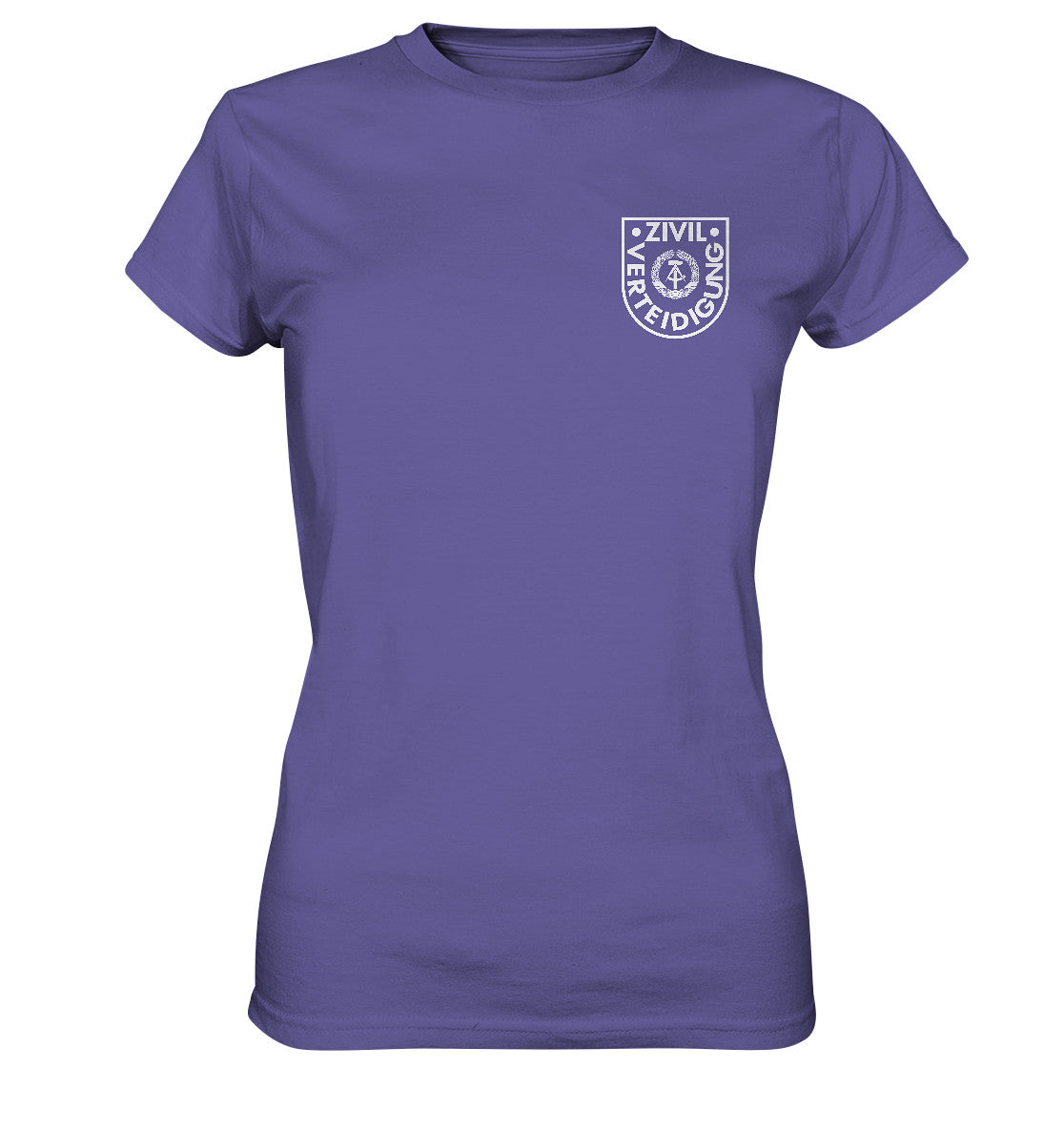 DDR Ostalgie Shirt Mädels • DDR ZIVILVERTEIDIGUNG - BRUSTBADGE