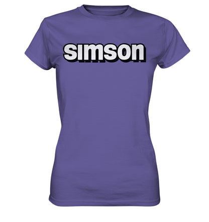 DDR Ostalgie Shirt Mädels • SIMSON - SCHRIFTZUG